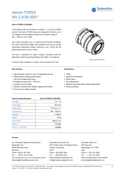Schneider Kreuznach Xenon-Topaz XN 2,0/38-0901