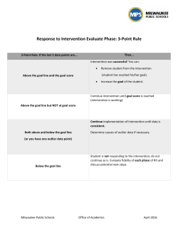 3-Point Rule - Milwaukee Public Schools