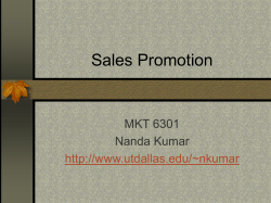 customers. Brand-Level Price Promotion