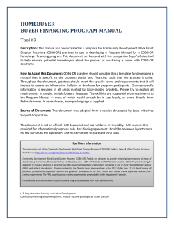 Disaster Recovery Homebuyer Buyer Financing