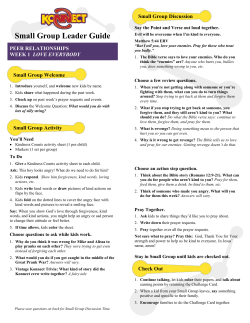 Small Group Discussion - Life Church Indianapolis