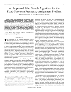 An improved tabu search algorithm for the fixed-spectrum