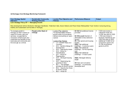 Annual Monitoring Framework