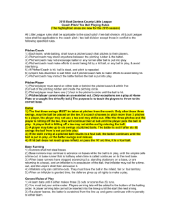 EDC Little League Coach Pitch Tee Ball