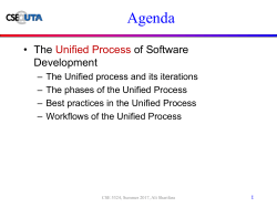 The Unified Process of Software Development