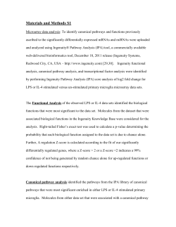 Materials and Methods S1 Microarray data analysis: To identify
