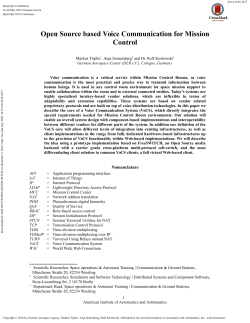 OpenSource based Voice Communication for Mission