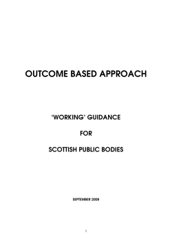 outcome based approach - Argyll and Bute Council