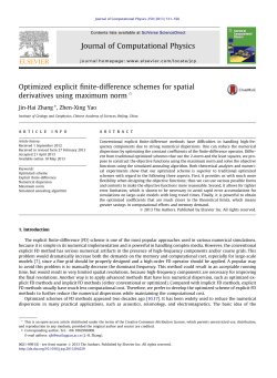 Optimized explicit finite-difference schemes for spatial derivatives