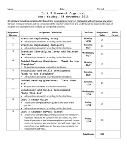 Lamb to the Slaughter