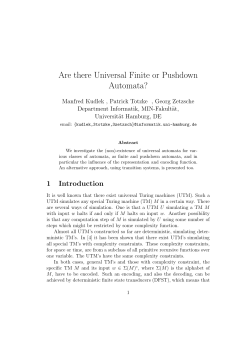 Are there Universal Finite or Pushdown Automata?