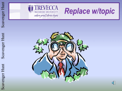 Scavenger Hunt Template