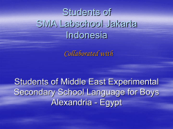 Middle East Experimental Secondary School Language for