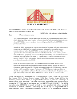 GGOB Policy Manual - Golden Gate Officials Bureau