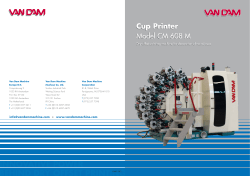 Cup Printer Model CM 608 M