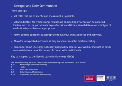 Indicators strong and safer communities