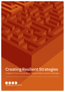 Creating Resilient Strategies