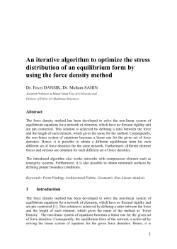 An iterative algorithm to optimize the stress distribution of
