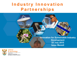 Industry Innovation Partnerships Programme