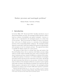 Markov processes and martingale problems