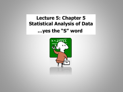Inferential Statistics
