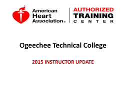 Ogeechee Technical College 2015 INSTRUCTOR UPDATE