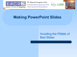 Slide Structure &ndash; Good