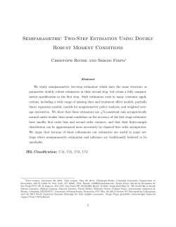 Semiparametric Two-Step Estimation with Doubly Robust Moment
