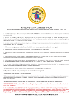 SAFETY AND RULES OF PLAY.indd