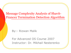 Message Complexity Analysis of Shavit