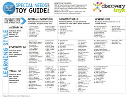 Discovery Toys Special Needs Toy Guide 8.16