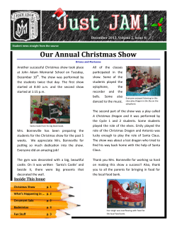 Our Annual Christmas Show