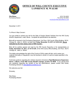 sealed bid document - Will County Illinois