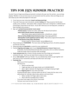 Tips for FUN Summer Practice!