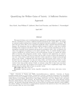 Quantifying the Welfare Gains of Variety: A Sufficient