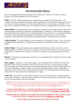 acteba 1998 selection trials