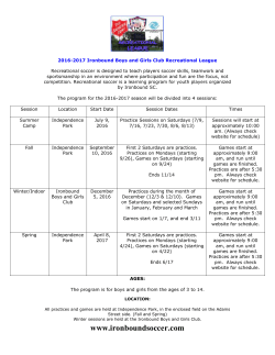 Program Information Booklet