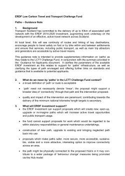 Paths – Guidance Note