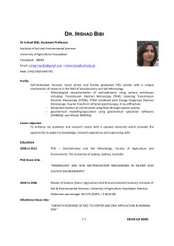DR. IRSHAD BIBI