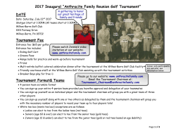 2017 Inaugural “Anthracite Family Reunion Golf Tournament”