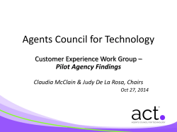 Updates from Customer Experience and Technology Agreements