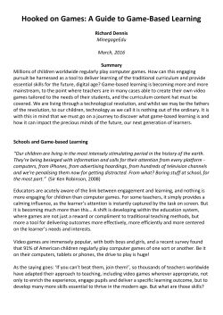 Hooked on Games: A Guide to Game-Based Learning