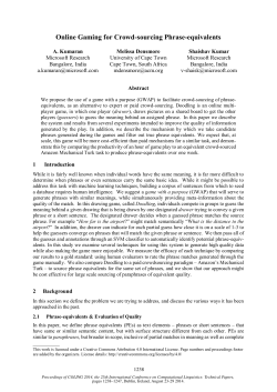 Online Gaming for Crowd-sourcing Phrase