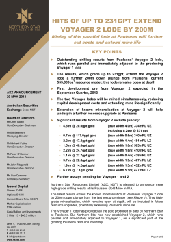 Hits of up to 231gpt Extend Voyager 2 Lode by 200m