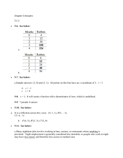 Chapter 5 Answers 5.1.1 5-6. See below: 5