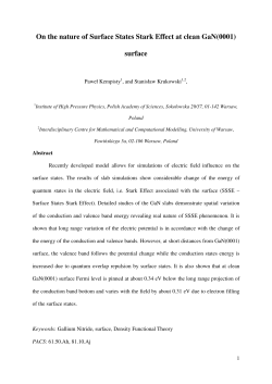 On the nature of Surface States Stark Effect at clean GaN(0001