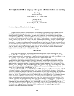 How digital scaffolds in language video games affect motivation and