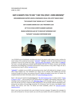 for immediate release - Atlantic Records Press