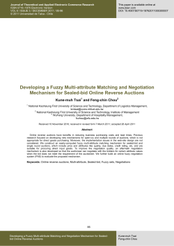 Developing a Fuzzy Multi-attribute Matching and