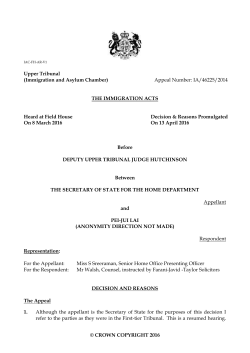 Appeal Number: IA/46225/2014 IAC-FH-AR